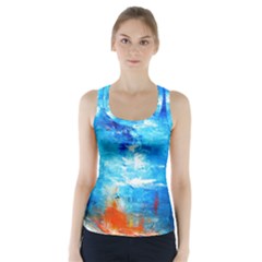 Wild Sea Themes Art Prints Racer Back Sports Top