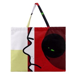 Secret Zipper Large Tote Bag