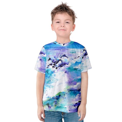 Seascap124 Kid s Cotton Tee by artistpixi