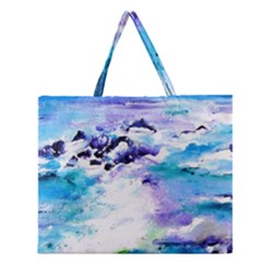 Seascap124 Zipper Large Tote Bag