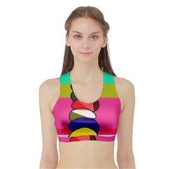 Zen Sports Bra With Border by Valentinaart