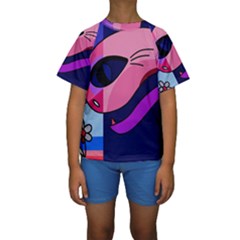 Strange Love Kid s Short Sleeve Swimwear