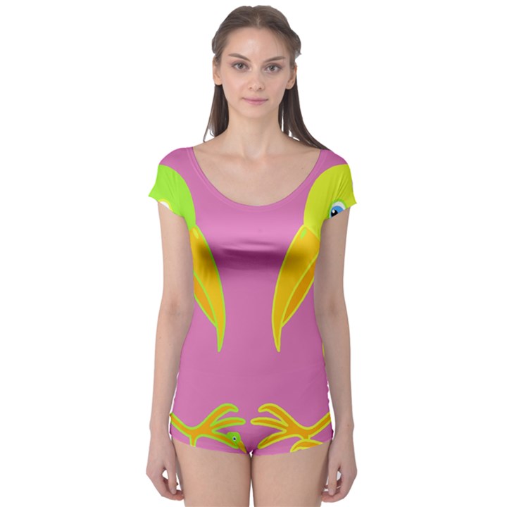 Parrots Boyleg Leotard 