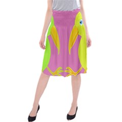 Parrots Midi Beach Skirt