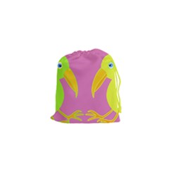 Parrots Drawstring Pouches (xs) 