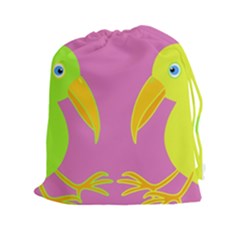 Parrots Drawstring Pouches (xxl)