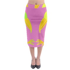 Parrots Midi Pencil Skirt