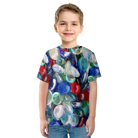 Random Baubles Kid s Sport Mesh Tee by artistpixi