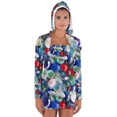 Random Baubles Women s Long Sleeve Hooded T-shirt by artistpixi