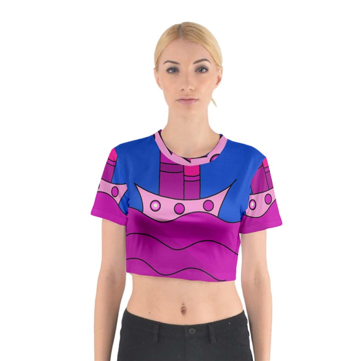 Boat Cotton Crop Top