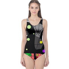 Optimistic Decor One Piece Swimsuit by Valentinaart