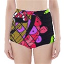 Elegant abstract decor High-Waisted Bikini Bottoms View1