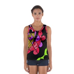 Elegant Abstract Decor Women s Sport Tank Top 