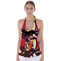 Octopus Babydoll Tankini Top