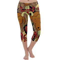 Billy Goat Capri Yoga Leggings