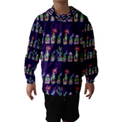 Cute Cactus Blossom Hooded Wind Breaker (kids) by DanaeStudio