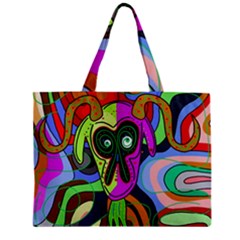 Colorful Goat Zipper Mini Tote Bag by Valentinaart