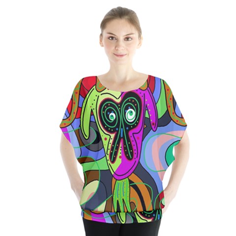 Colorful Goat Blouse by Valentinaart