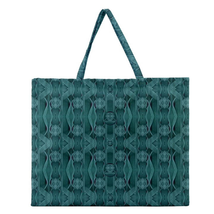 Celtic Gothic Knots Zipper Large Tote Bag