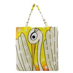 Crane Grocery Tote Bag by Valentinaart