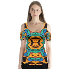 Gunja Highman Butterfly Sleeve Cutout Tee 