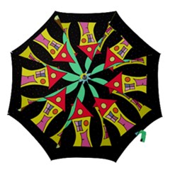 Two Houses 2 Hook Handle Umbrellas (small) by Valentinaart