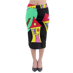 Two Houses 2 Midi Pencil Skirt