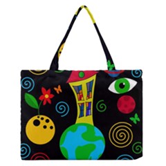 Playful Universe Medium Zipper Tote Bag