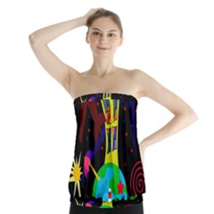 Colorful Universe Strapless Top