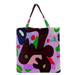 Decorative Abstraction Grocery Tote Bag by Valentinaart