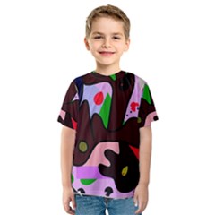 Decorative Abstraction Kid s Sport Mesh Tee