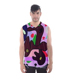 Decorative Abstraction Men s Basketball Tank Top by Valentinaart