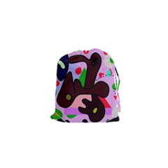 Decorative Abstraction Drawstring Pouches (xs) 