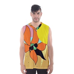 Sunflower On Sunbathing Men s Basketball Tank Top