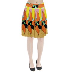 Sunflower On Sunbathing Pleated Skirt