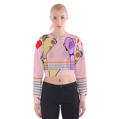 Love Women s Cropped Sweatshirt