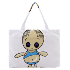 Cute Boy Medium Zipper Tote Bag