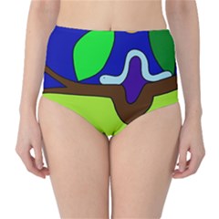 Caterpillar  High-waist Bikini Bottoms by Valentinaart