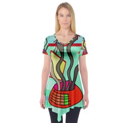 Dancing  Snakes Short Sleeve Tunic 