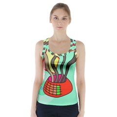 Dancing  Snakes Racer Back Sports Top