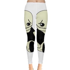 Halloween Sad Monster Leggings  by Valentinaart