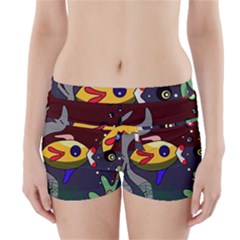 Fish Boyleg Bikini Wrap Bottoms