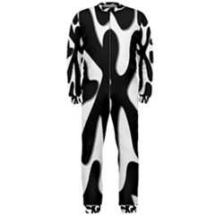 Black And White Dance Onepiece Jumpsuit (men)  by Valentinaart