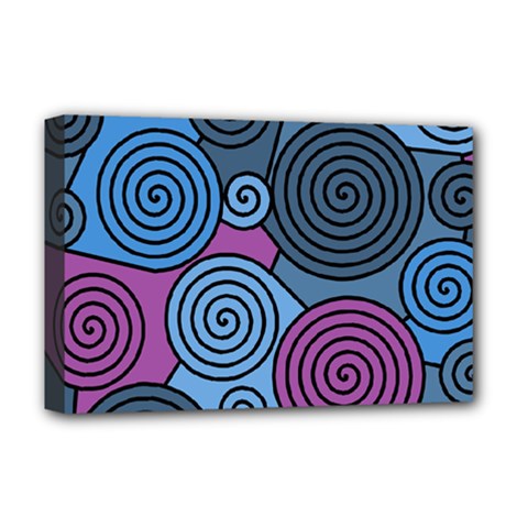 Blue Hypnoses Deluxe Canvas 18  X 12   by Valentinaart