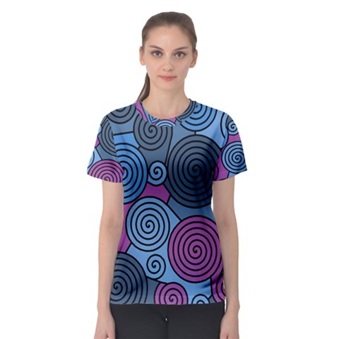 Blue Hypnoses Women s Sport Mesh Tee by Valentinaart