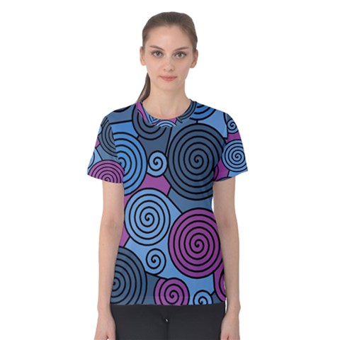 Blue Hypnoses Women s Cotton Tee by Valentinaart