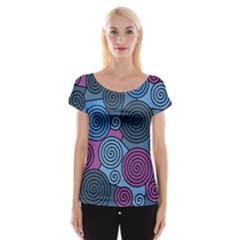 Blue Hypnoses Women s Cap Sleeve Top by Valentinaart