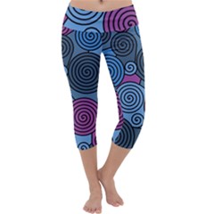 Blue Hypnoses Capri Yoga Leggings