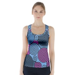 Blue Hypnoses Racer Back Sports Top by Valentinaart