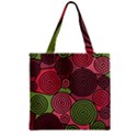 Red and green hypnoses Zipper Grocery Tote Bag View2